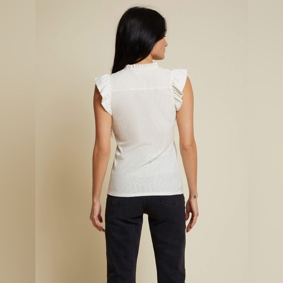 Nation LTD Women’s Habiba Ruffle Tank in Ivory Size XS - Picture 3 of 11